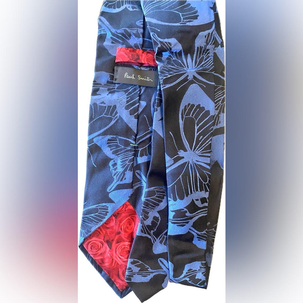 Paul Smith Vibrant Blue Butterfly Tie